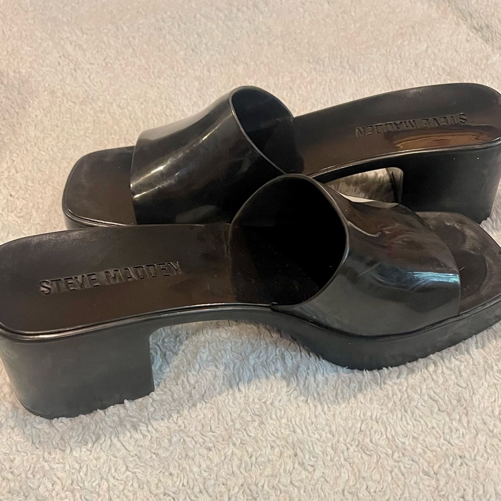 🖤Black Steve Madden Harlin Heeled Sandal